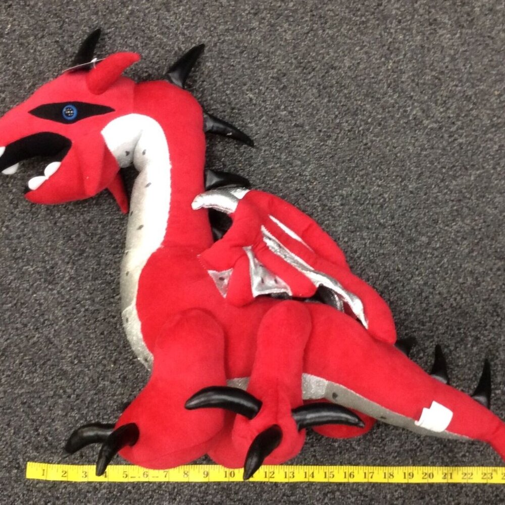 Kelly Toy 20 Inch Dragon 2 Colors Ruby Plush Toy 2006 Used with Tags